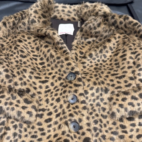 Rebecca Taylor Animal Print Teddy Jacket - Picture 3 of 9